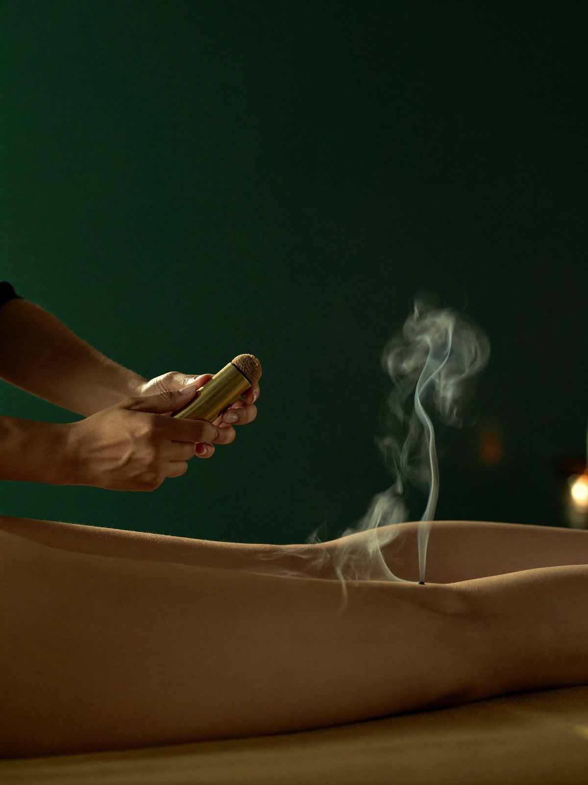 Leg Massage with Moxibustion